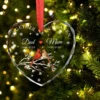 cardinal memorial ornament, custom remembrance gift