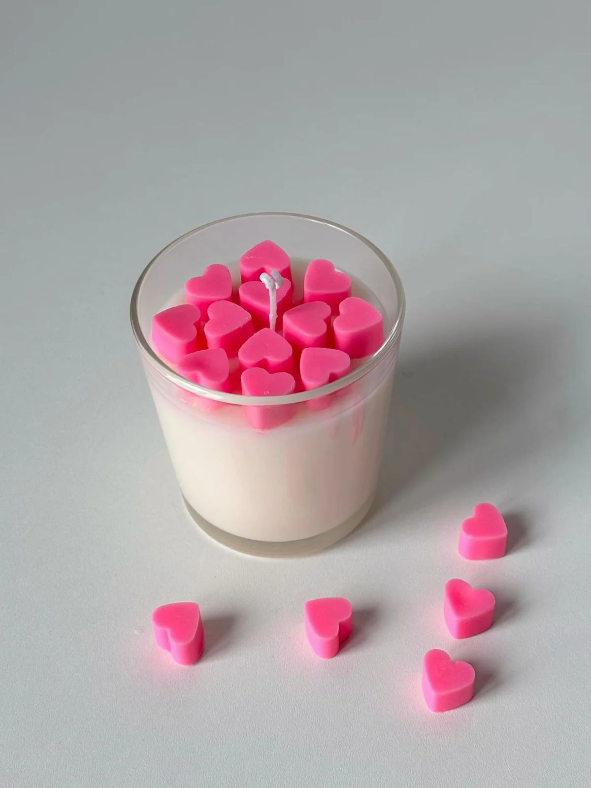 Aura insights jar candle with handcrafted heart top