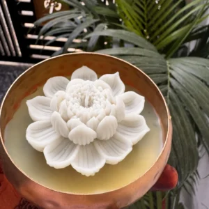 handcrafted design urli inspired with lotus on top