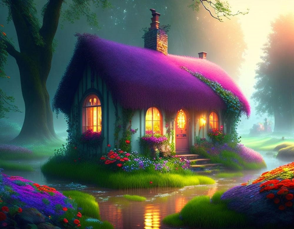 Mysterious dream house symbolizing Soul Home spiritual journey