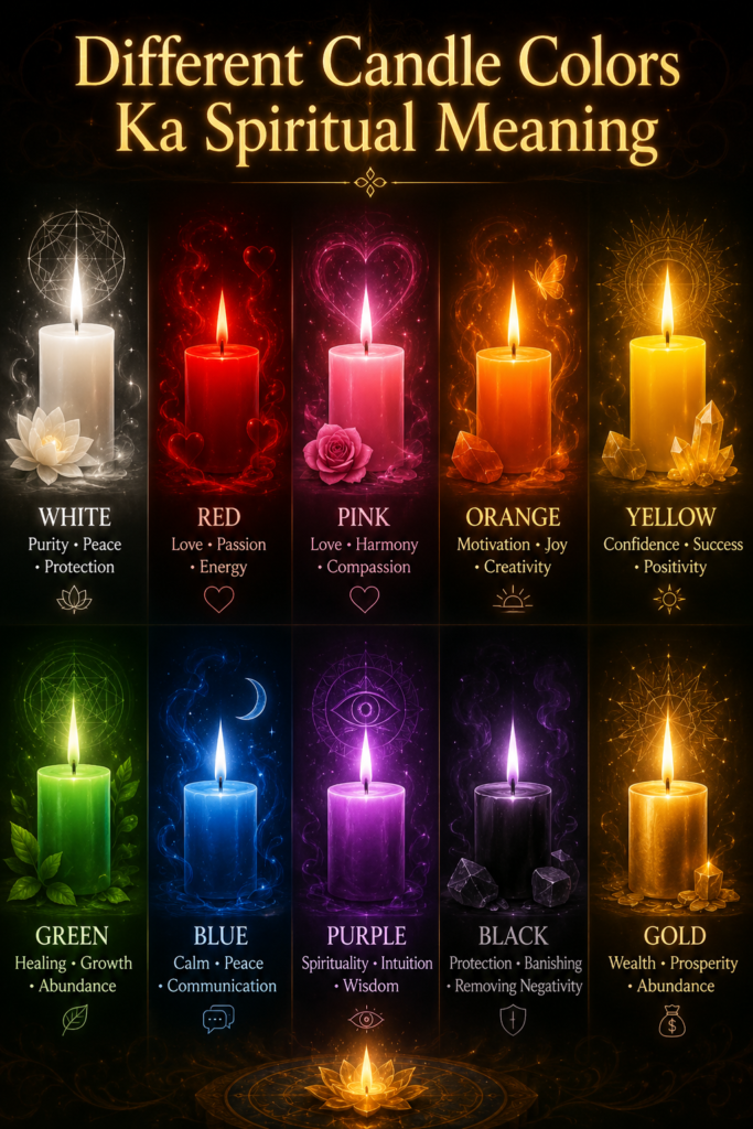 Different Candle Colors Ka Spiritual Meaning